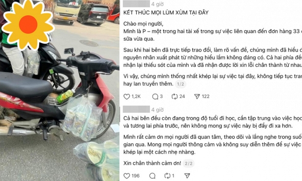 Cái kết của vụ “shipper bị tố tự ý tiêu hủy 33 ly trà sữa giá 1,7 triệu'