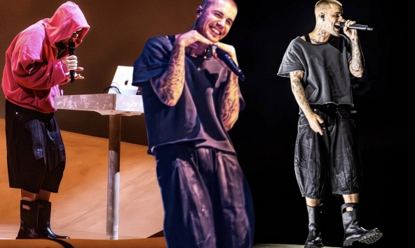 Dòng chữ tiếng Việt duy nhất xuất hiện trong màn trình diễn 260 tỷ của Justin Bieber tại Coachella