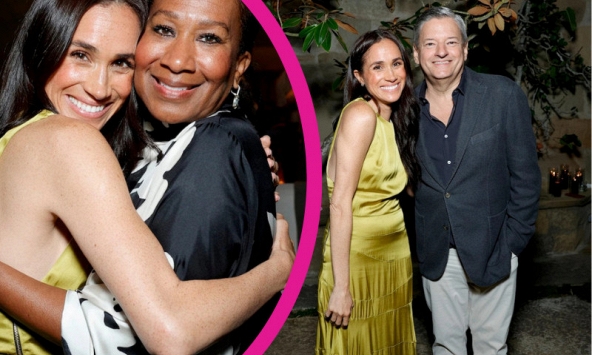 Meghan diện 'váy phục thù' tới tiệc sếp lớn Netflix