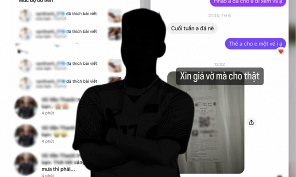 Thêm 1 cầu thủ mới bị lộ chuyện “bão tim” gái xinh khi đang có bồ, bài 'phốt' gây nhiều tranh cãi 