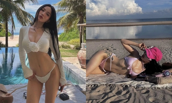 Nữ diễn viên nóng bỏng bậc nhất showbiz Việt diện bikini khoe body cực 'cháy' ở tuổi 40