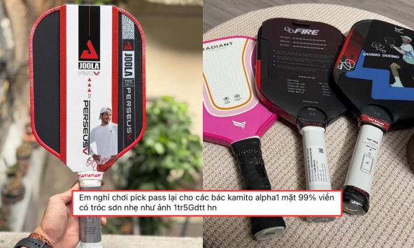 Chi tiền triệu mua vợt pickleball rồi 'pass' lại nửa giá, người chơi ồ ạt thanh lý vợt vì sao?