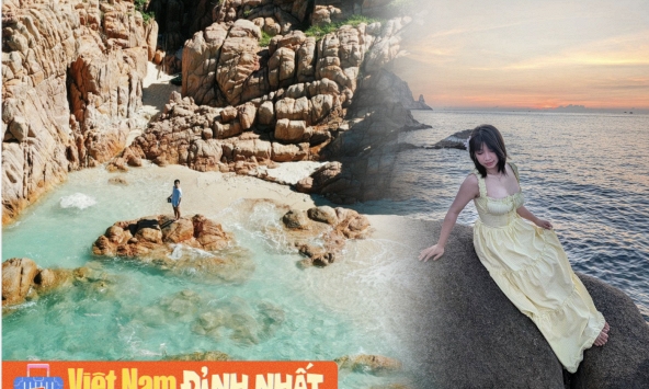 Dậy từ 5 giờ sáng, dè chừng kỹ rắn biển để được chiêm ngưỡng hồ bơi tự nhiên đẹp nhất Việt Nam!