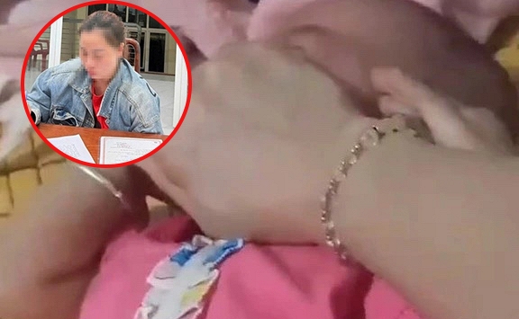 Vụ clip bé 8 tháng tuổi bị mẹ bạo hành bóp chặt miệng: Để trêu tức 'chồng hờ'