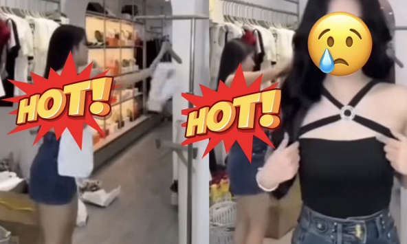 CĐM 'đứng hình' khoảnh khắc hớ hênh của hot TikToker ngay trên sóng livestream bán hàng, chỉ là tai nạn nghề nghiệp!