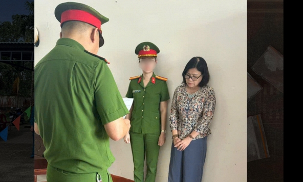 Thi hành lệnh bắt tạm giam Nguyễn Thị Thu Hương SN 1969