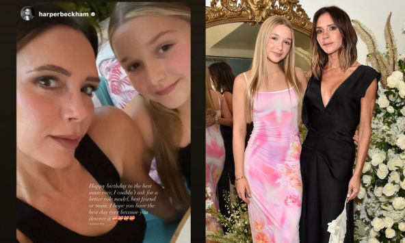 Tiểu thư Harper Beckham xinh đẹp còn tình cảm, viết tâm thư xúc động mừng sinh nhật mẹ, còn Brooklyn lại 'mất hút'