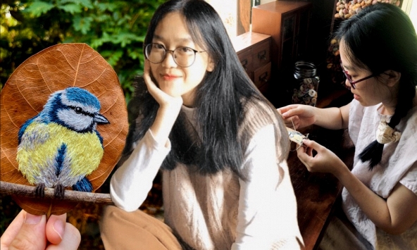 Cô gái Lâm Đồng nhặt lá mít khô ngoài vườn, thức đến 3h sáng “hô biến': Đem bán kiếm tiền triệu