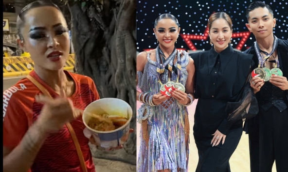 Đặng Thu Hương - bạn nhảy của Phan Hiển tiết lộ sự thật lúc 1 giờ sáng phía sau 3 HCV Đông Nam Á