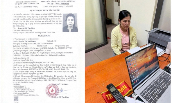 Thi hành lệnh bắt tạm giam Nguyễn Thị Mai Trang SN 1969