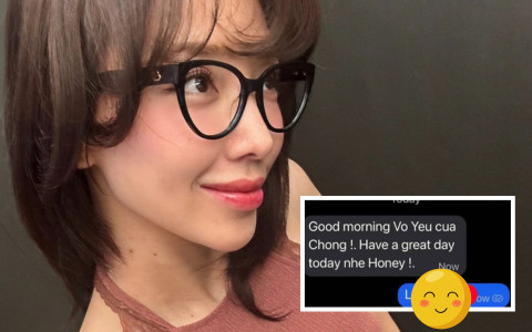 Bất ngờ nhận tin nhắn 'Good morning, vợ yêu của chồng', Tóc Tiên liền đòi block