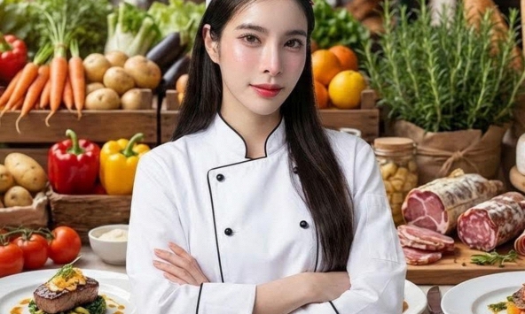 'Đổi gió' vào bếp với hot girl Thái Lan, nâng tầm trend nấu ăn lên một tầm cao mới