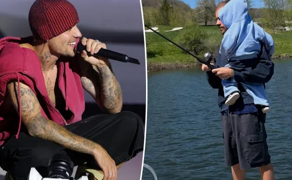 Thoát vai Coachella, Justin Bieber về làm 'ông bố quốc dân' của con trai 2 tuổi