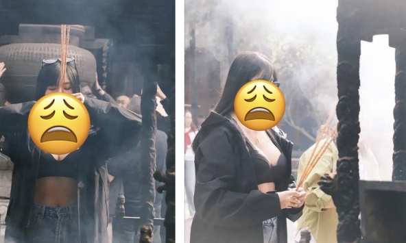 Đằng sau bức ảnh đi lễ chùa gây 'nhức mắt', bất chấp tất cả tạo 'sóng' dư luận để gắn link trục lợi