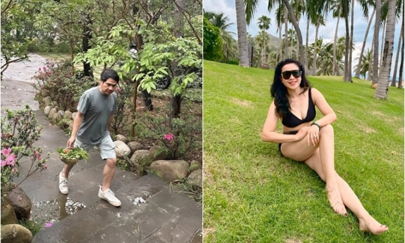 'Ông hoàng nhạc đỏ' cưới vợ vừa đẹp vừa giỏi, vui thú điền viên trong biệt thự 4000m2 ở Hà Nội