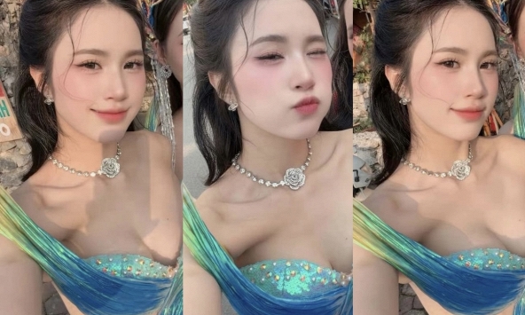 Hot girl tiên cá tại Carnaval Hạ Long xinh đẹp, bùng nổ nhan sắc khiến anh em 'điêu đứng' 