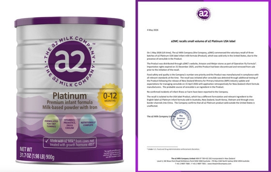 The A2 Milk Vietnam chính thức lên tiếng sau thông tin thu hồi hơn 63.000 hộp sữa a2 Platinum