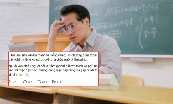Lời than gây tranh cãi của một giáo viên: 'Tôi ngậm chặt miệng không nói chuyện, ra chùa ngồi 3 lần/tuần'!