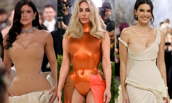 Chị em Kardashian đổ bộ Met Gala: Kim như iPhone 17, Kendall - Kylie lăng xê mốt nhức mắt 