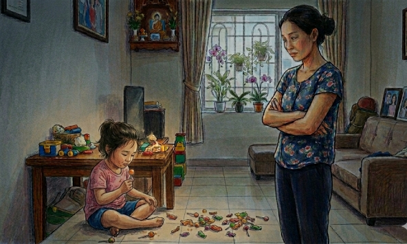 Một đứa bé 4 tuổi bóc bánh kẹo ăn thật sự có thể là nguyên nhân để chính MẸ RUỘT bạo hành sao?