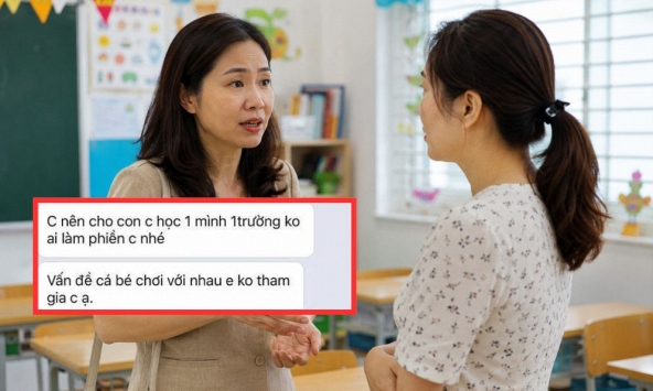 Nhắn tin cho 1 phụ huynh, bà mẹ Hà Nội nhận phản hồi sốc: Chị nên cho con học trường riêng cho khỏi bị ai làm phiền! 