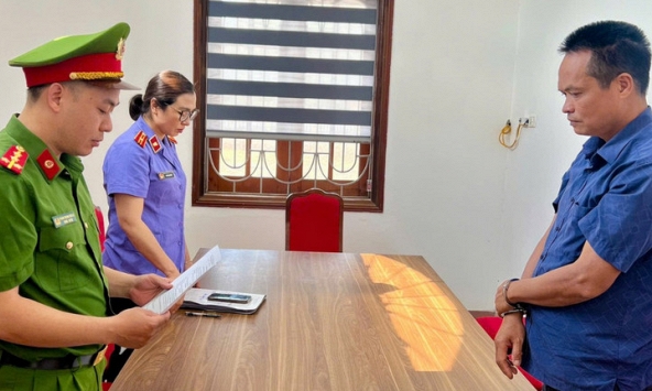 Ra quyết định khởi tố, bắt tạm giam cán bộ địa chính Vũ Bá Đoạt