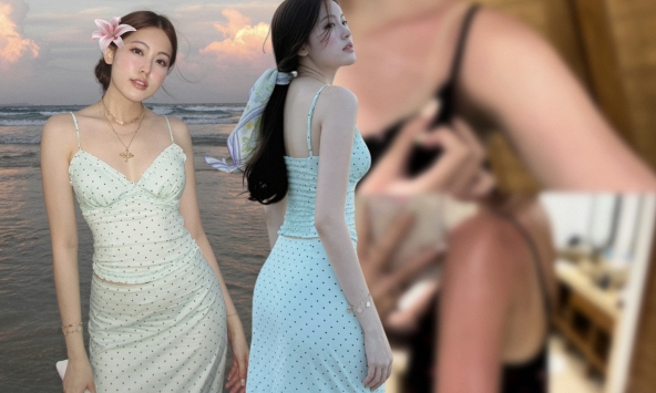 Bức hình 'báo động đỏ' của Tăng Mỹ Hàn sau chuyến đi biển cùng HIEUTHUHAI