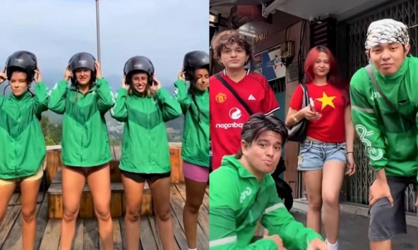 Khách Tây thi nhau lùng mua áo Grab làm đồ lưu niệm, khao khát hóa thân thành người bản địa