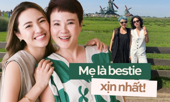 Cặp mẹ con Hà Nội “xịn hết phần thiên hạ”: Lên đồ cool, rủ nhau chơi pickleball, du lịch cả tháng mới về