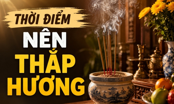 5 thời điểm nên thắp hương