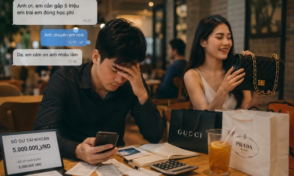 Bạn gái vay 5 triệu đóng học phí cho em, tối cùng ngày thanh niên nhận được clip có nội dung sốc