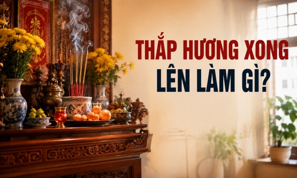 Thắp hương xong nên làm gì?