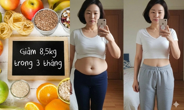 Người phụ nữ 48 tuổi giảm 8,5kg trong 3 tháng! Giảm cân tuổi trung niên không nhờ vận động mạnh, chỉ làm đúng '2 việc' là mỡ bụng biến mất!