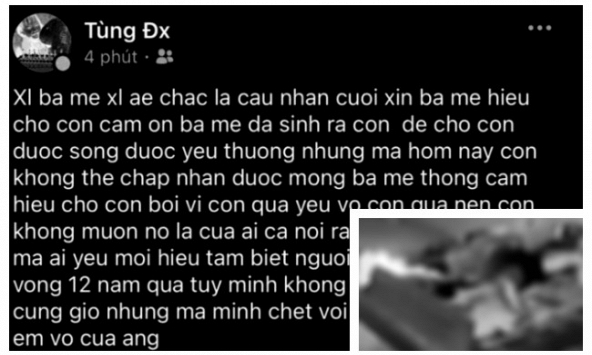 Trước khi sát hại vợ cũ, nghi phạm đăng dòng trạng thái tuyệt vọng, 'không muốn vợ là của ai'