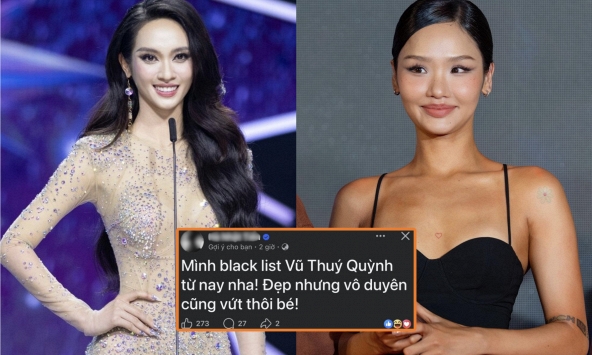 Một nhà thiết kế Việt tuyên bố 'cấm cửa' Vũ Thuý Quỳnh vì đụng đến Miu Lê?