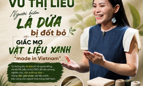 Hành trình biến lá dứa thành sợi sinh học của nữ giảng viên Việt