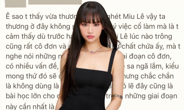 Scandal ma tuý của Miu Lê: Đừng biến nuối tiếc thành bênh vực mù quáng