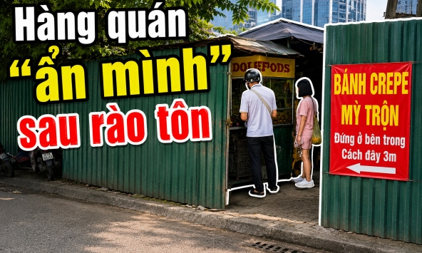 Sau 1 ngày 'gây bão', những tấm menu, mã QR treo khắp hàng rào tôn đã biến mất hàng loạt