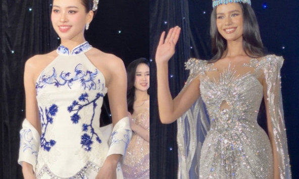 Tiểu Vy trắng phát sáng, Opal Suchata Chuangsri đẹp rực rỡ khi đến Việt Nam 