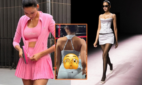 Chuyện xấu hổ của Hoàng Thùy ở phòng gym