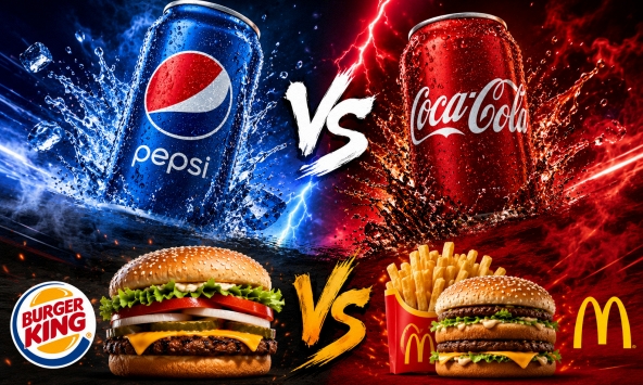 Khi các ông lớn công khai “cà khịa” đối thủ: Pepsi tung chiêu, Coca-Cola phản hồi, Burger King và McDonald's “căng” không kém