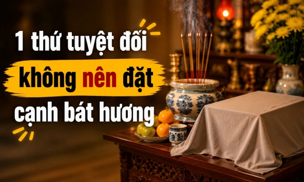 1 thứ tuyệt đối không nên đặt cạnh bát hương