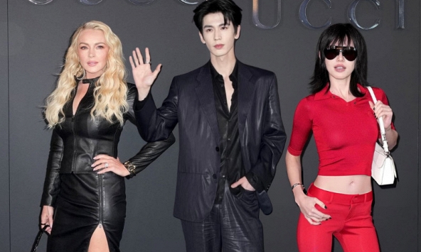 Trương Lăng Hách trắng phát sáng qua ống kính Getty Images, Mai Davika khoe dáng siêu gầy tại show Gucci