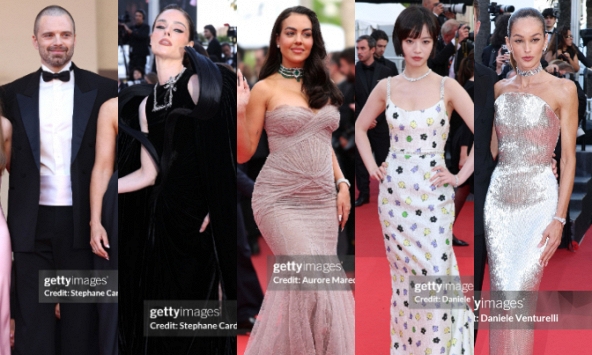 LHP Cannes ngày 7: Vợ Ronaldo khoe body 'ngồn ngộn', siêu mẫu Coco Rocha 'thị phạm' tạo dáng ngay trên thảm đỏ