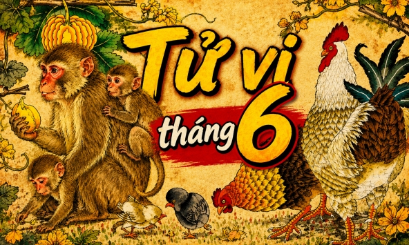 Top 3 con giáp may mắn nhất tháng 6/2026: Một tuổi đổi đời nhờ quý nhân, hai tuổi còn lại 'tiền sinh ra tiền'