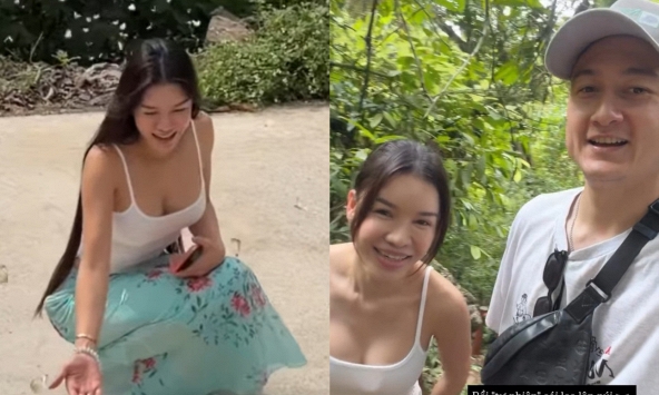 Yến Xuân gặp cảnh 'dở khóc dở cười' vẫn khoe vóc dáng nuột nà, sexy hết cỡ khi đi leo núi cùng Văn Lâm