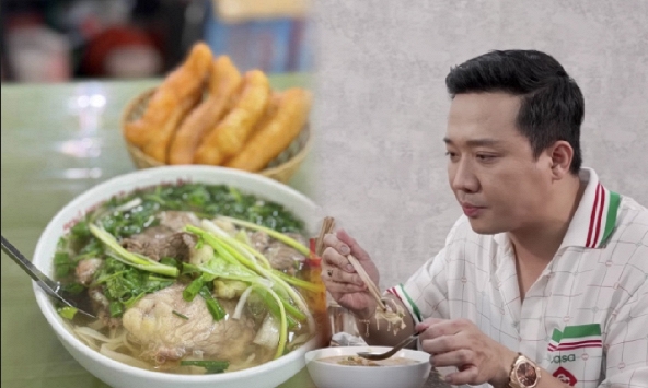 Quán phở lõi rùa khiến vợ chồng Trấn Thành quất sạch hai bát, u mê 'xúi' luôn chủ quán Nam tiến