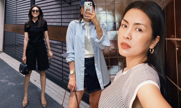 Tăng Thanh Hà tuổi 40: Qua 3 lần sinh nở vẫn đẹp đỉnh, mặc đồ basic mà khí chất ngời ngời