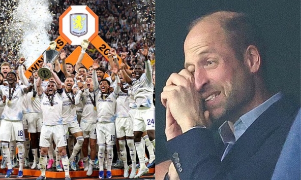 Thân vương William xúc động rớm lệ khi Aston Villa lần đầu tiên trong lịch sử vô địch Europa League 