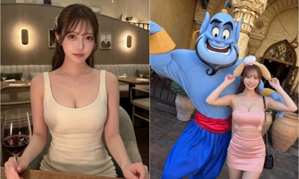 Ăn mặc hở quá đà rồi tạo dáng chụp ảnh tại Disneyland, hot girl xinh đẹp nhận vô số gạch đá